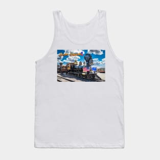 Eureka and Palisade 4 Steam Locomotive at Antonito Colorado Tank Top